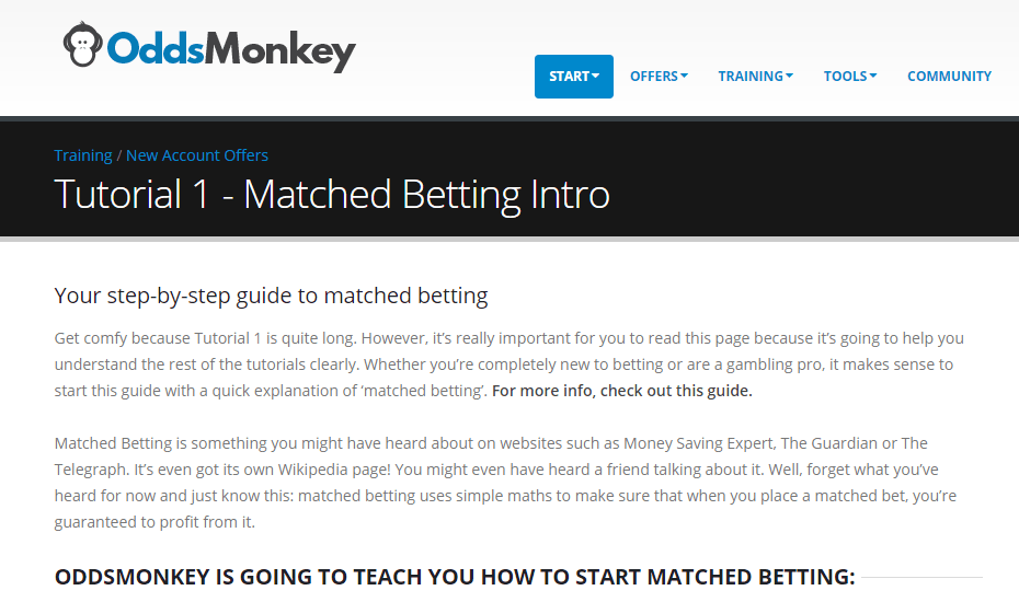 Oddsmonkey Review Matched Betting Tutorial
